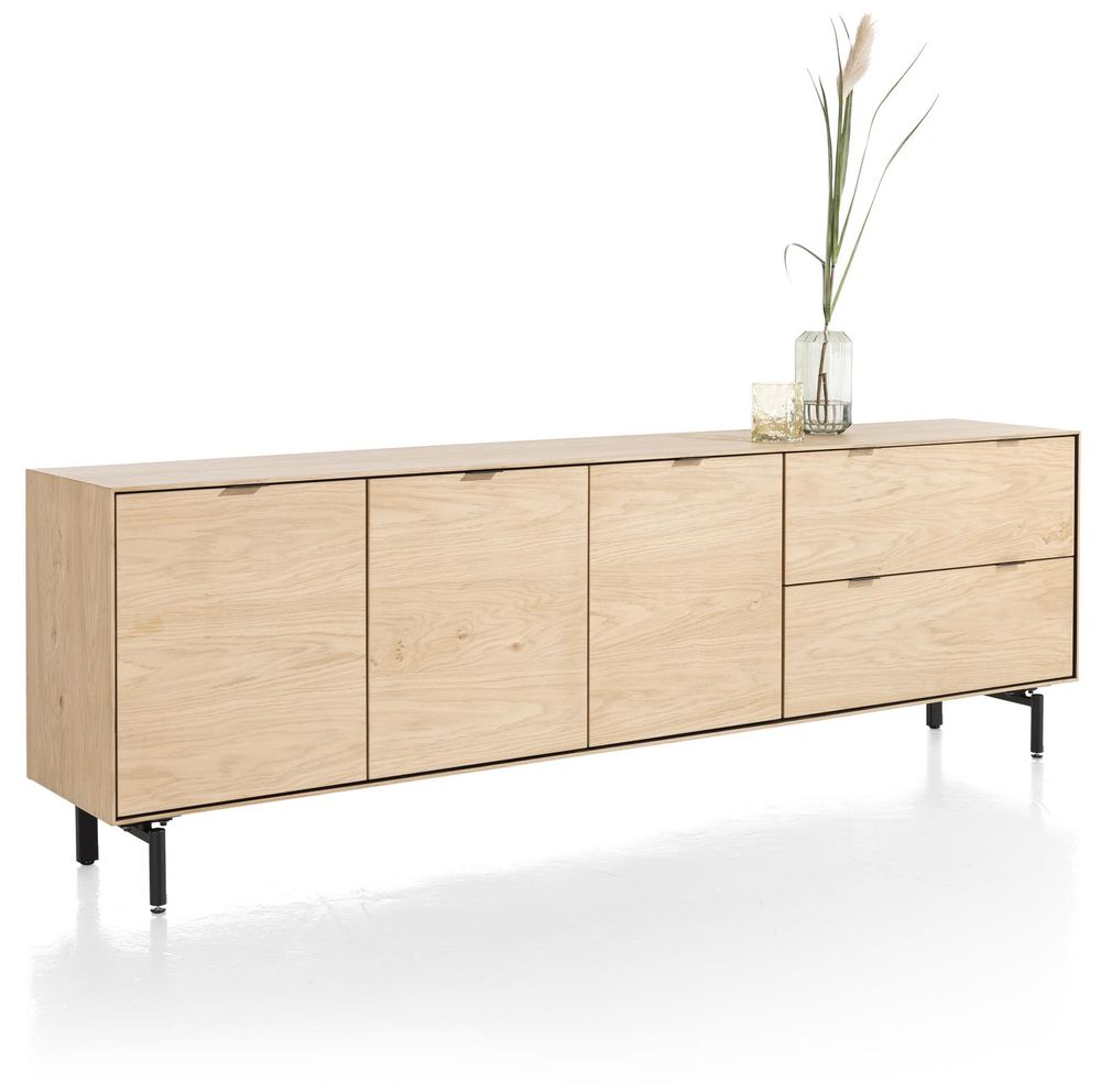 Dressoir 240 cm ELEMENTS 3 deuren/2 laden - Nature XOO 46120-NAT