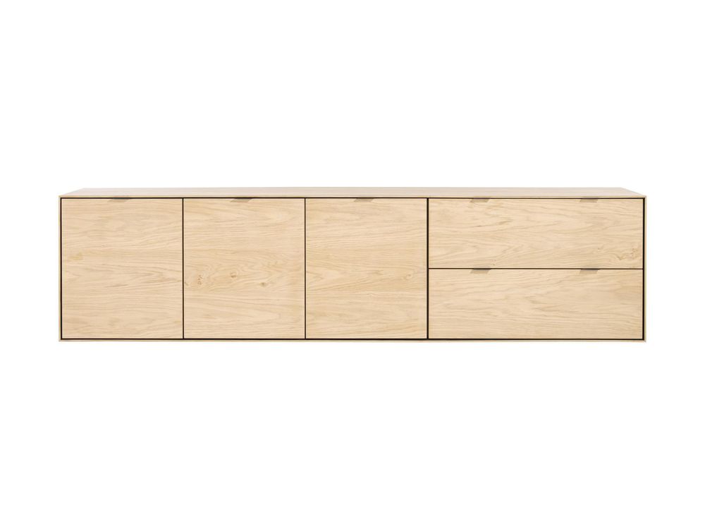 Dressoir 240 cm ELEMENTS 3 deuren/2 laden - Nature XOO 46120-NAT