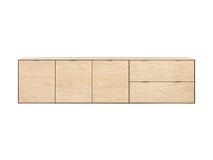 Dressoir 240 cm ELEMENTS 3 deuren/2 laden - Nature XOO 46120-NAT