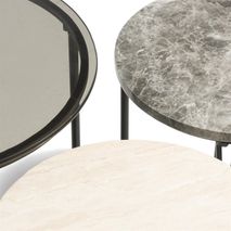 Bijzettafel NATHAN - Zwart CCM 47768ANT