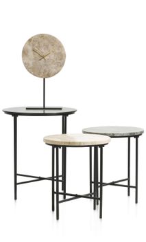 Bijzettafel NATHAN - Zwart CCM 47768ANT