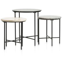 Bijzettafel NATHAN - Zwart CCM 47768ANT