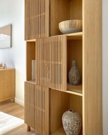 Boekenkast BEYLA - Massief eikenhout KAV LH0354M40