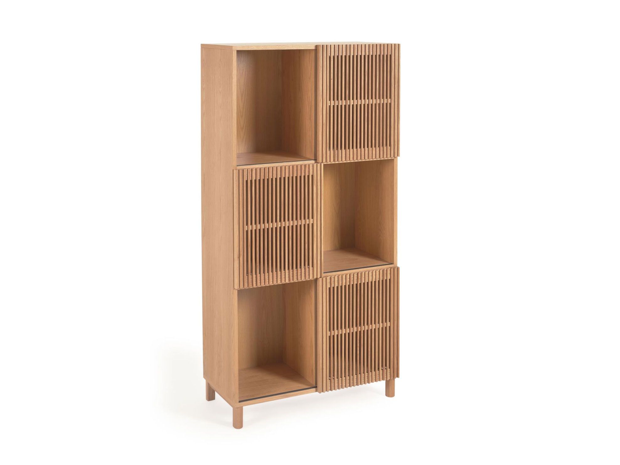 Boekenkast BEYLA - Massief eikenhout