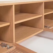 Tv-meubel BEYLA - Massief eikenhout KAV LH0355M40
