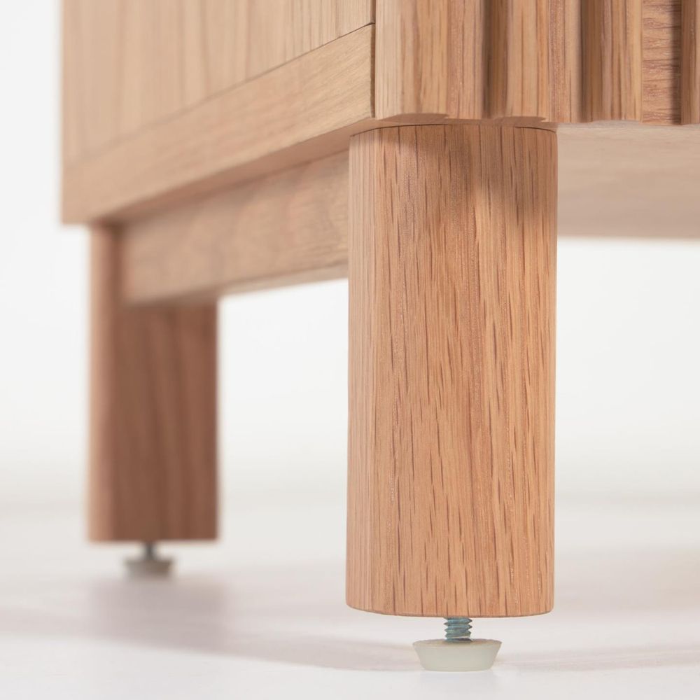Tv-meubel BEYLA - Massief eikenhout KAV LH0355M40