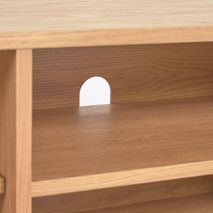 Tv-meubel BEYLA - Massief eikenhout KAV LH0355M40