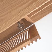 Tv-meubel BEYLA - Massief eikenhout KAV LH0355M40