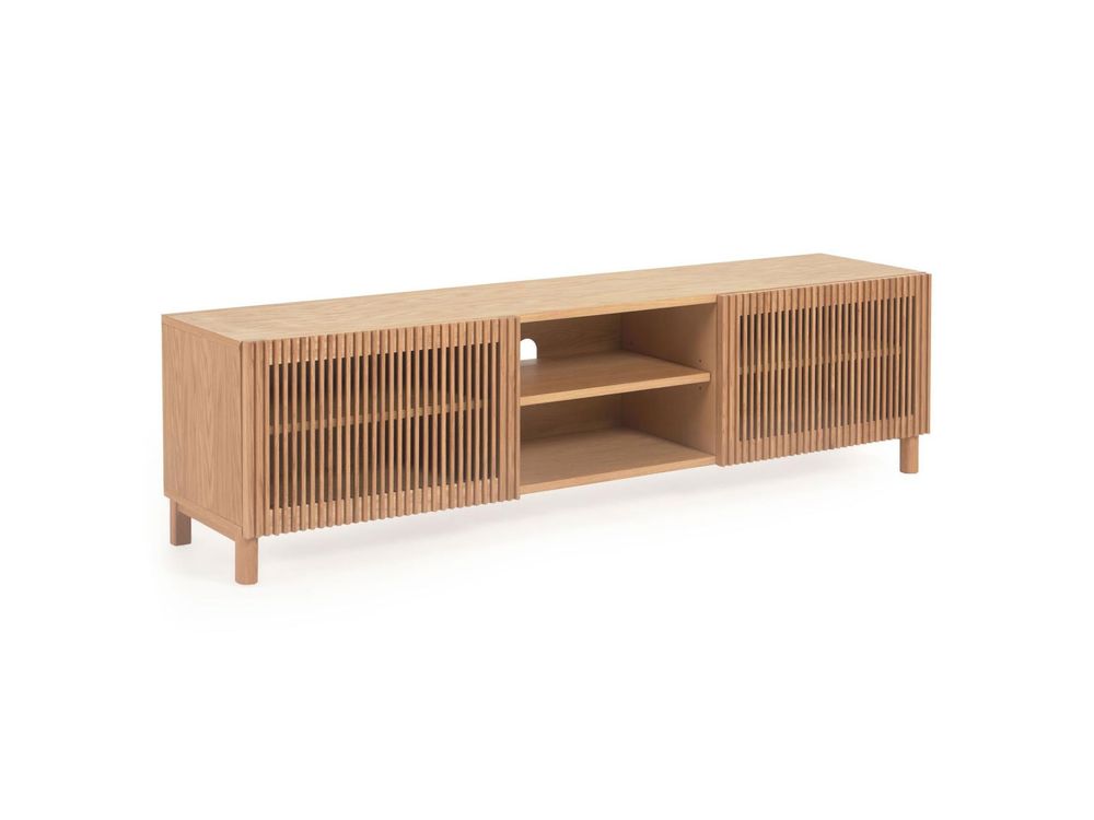 Tv-meubel BEYLA - Massief eikenhout KAV LH0355M40