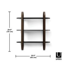 Wandplank BELLWOOD - Black walnut UBA 1016859-048