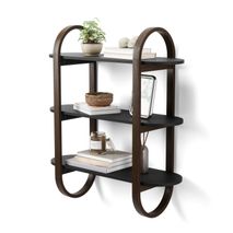 Wandplank BELLWOOD - Black walnut UBA 1016859-048