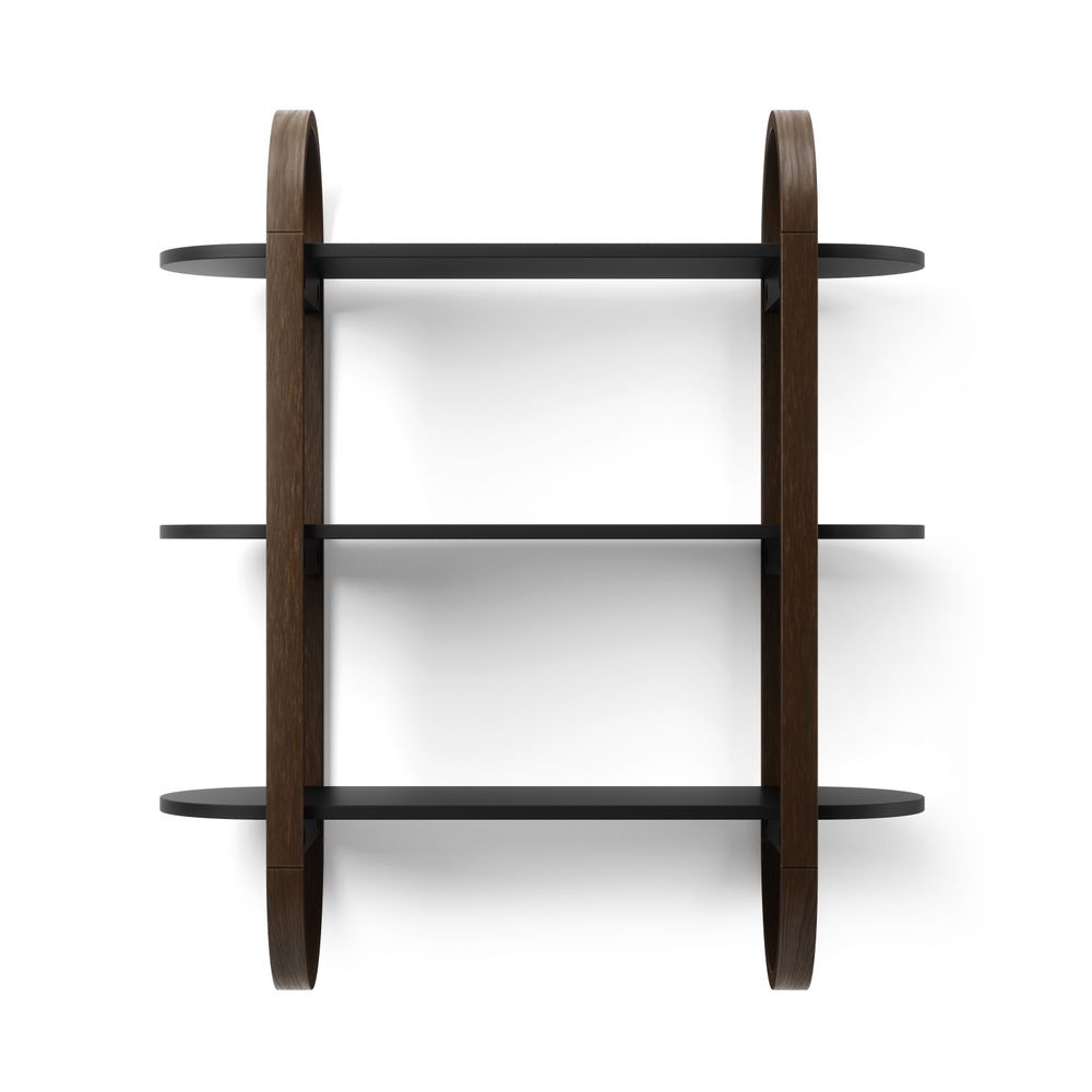 Wandplank BELLWOOD - Black walnut UBA 1016859-048
