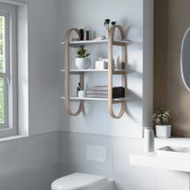 Wandplank BELLWOOD - Black walnut UBA 1016859-668