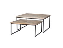 Set salontafels MICHAEL - Hout/metaal LFS 127353