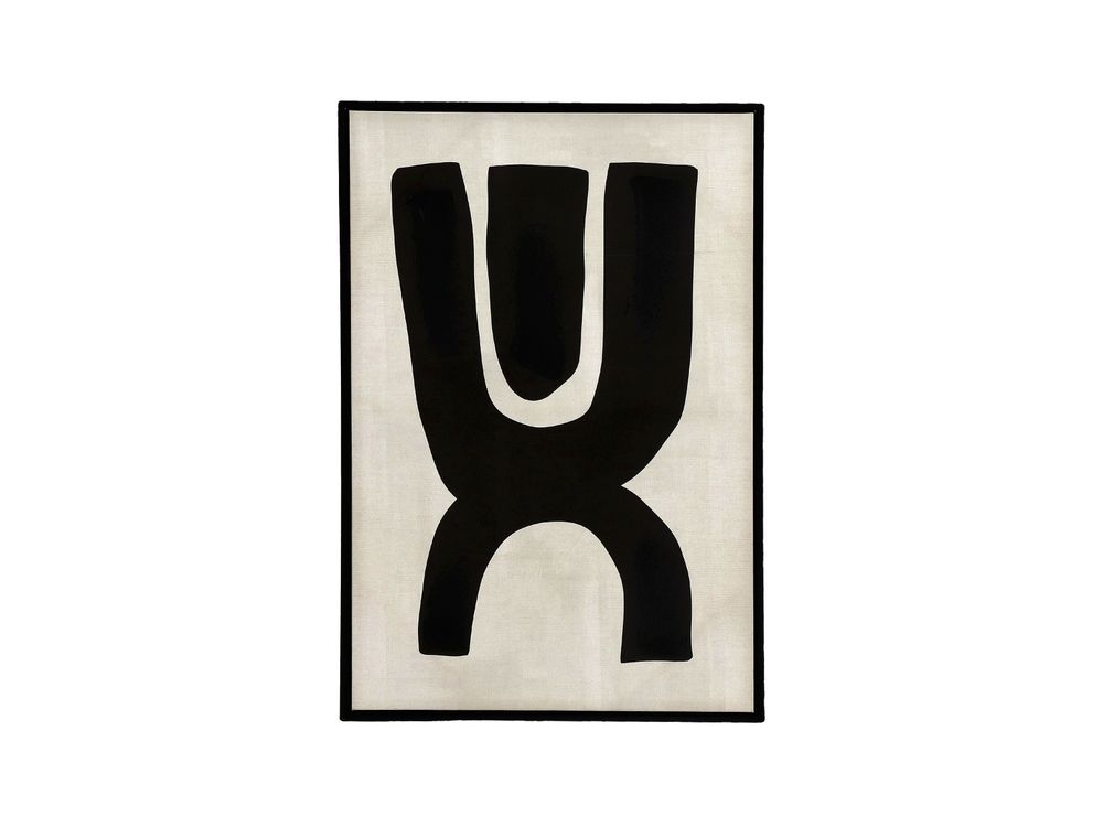 Canvas met kader EQUILIBRO - Zwart PMX 39133-BLA-05