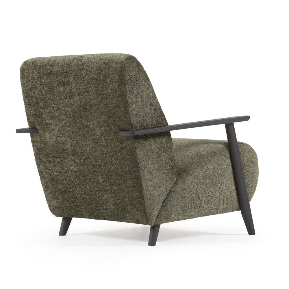 Fauteuil MEGHAN - Parelkleurig chenille KAV S517BG19