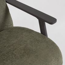 Fauteuil MEGHAN - Parelkleurig chenille KAV S517BG19