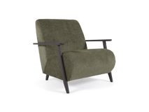 Fauteuil MEGHAN - Parelkleurig chenille KAV S517BG19