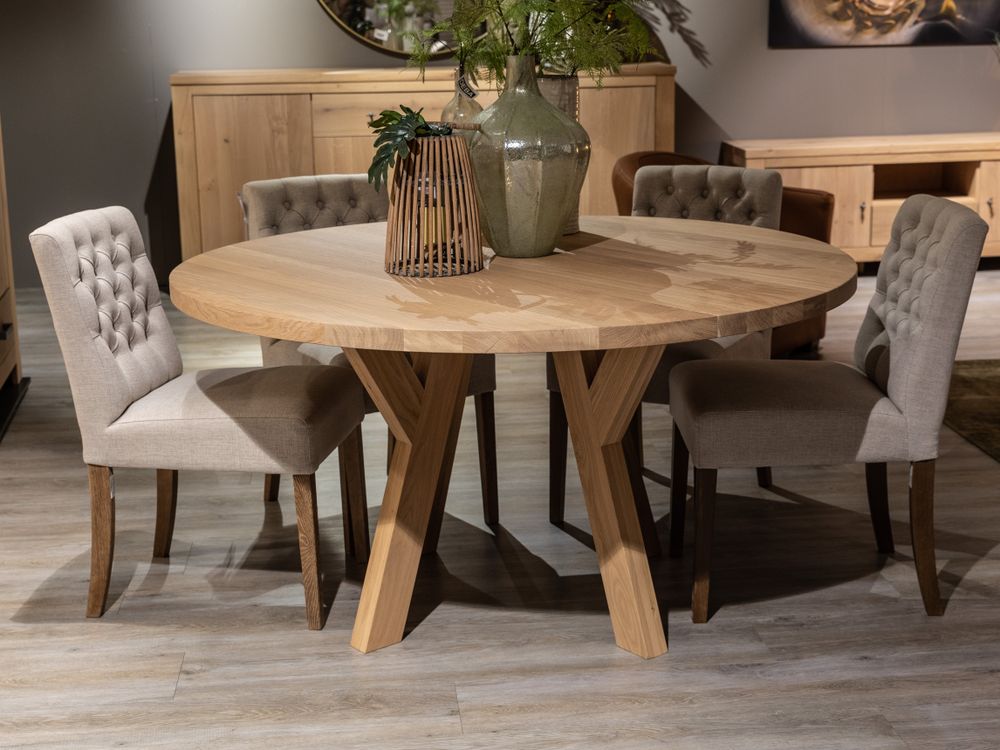 Ronde tafel HEAD - Massief eik BKS HE T150