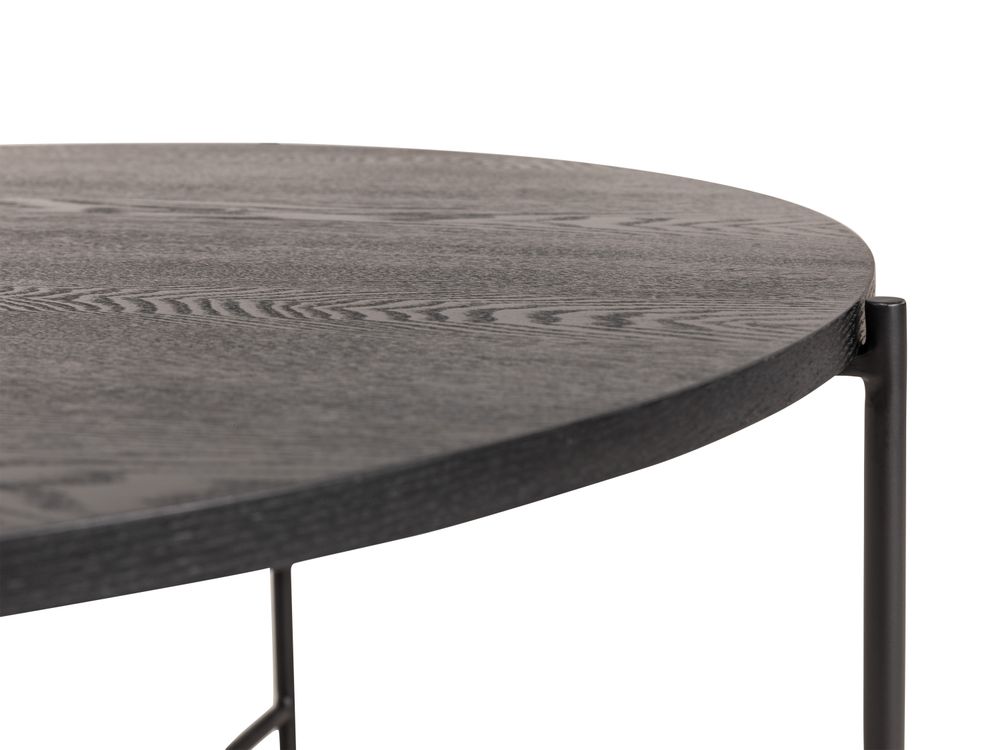 Hoektafel DUNES - Black ash DEZ-46-000002-ZW