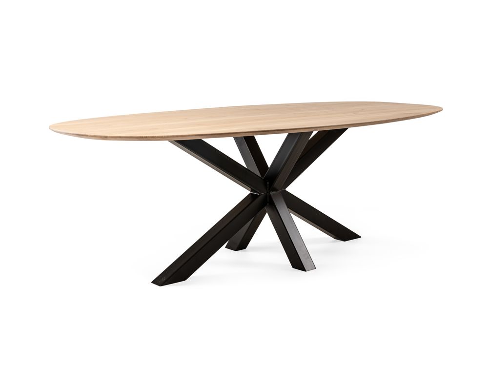 Eetkamertafel GLASGOW - Smoked Oak FDF-18-000006