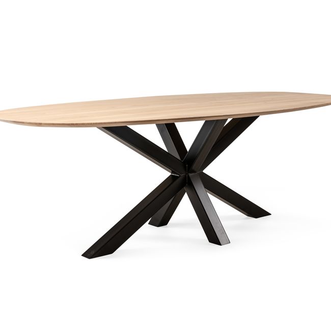 Eetkamertafel GLASGOW - Smoked Oak