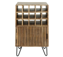 Wijnkast TWEAK - Massief Mango zandkleur ZLS 2398-16ZA