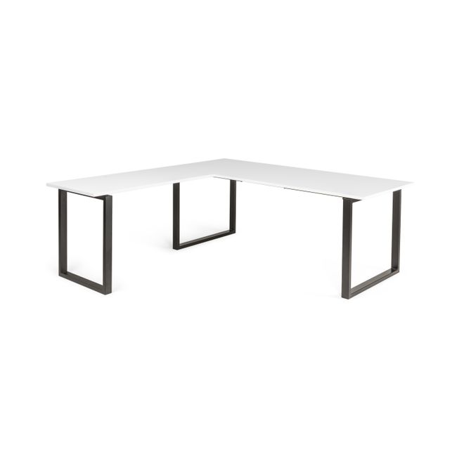 Aanbouwstuk bureau MUNDO - Melamine wit