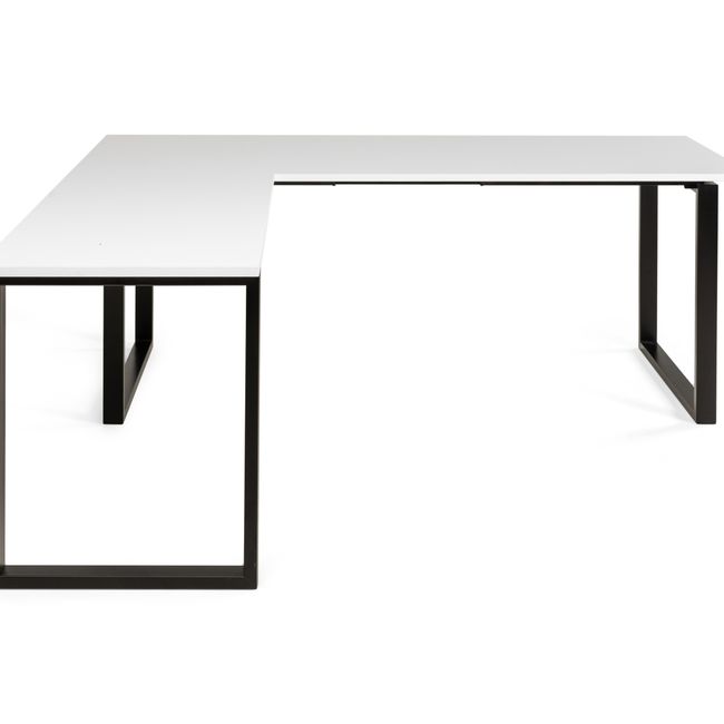 Aanbouwstuk bureau MUNDO - Melamine wit