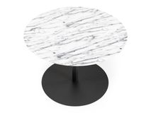 Bijzettafel SNOW - Wit marmer rond ZVR 2300151