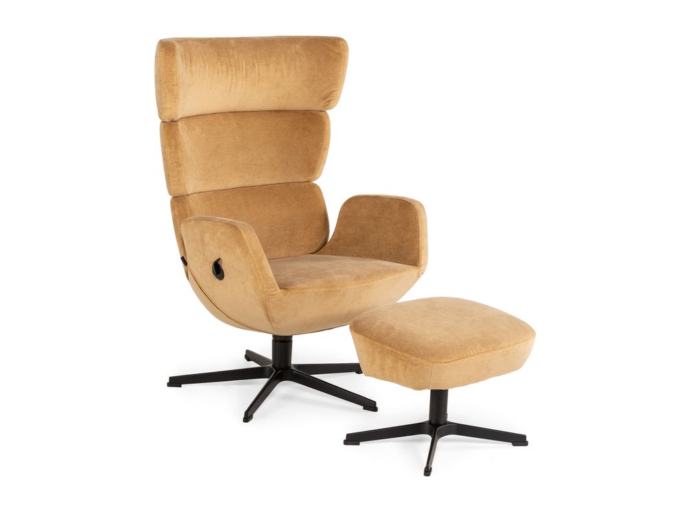 Voetbank Turtle - Mosterd CFM-8-000032-TM