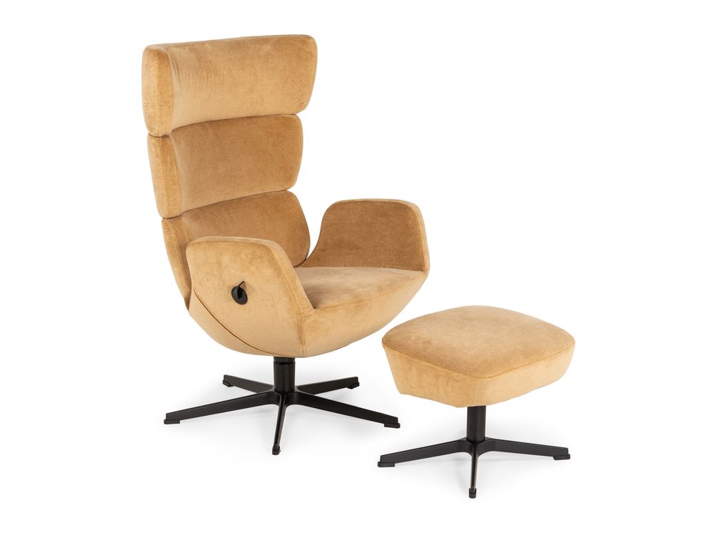 Voetbank Turtle - Mosterd CFM-8-000032-TM