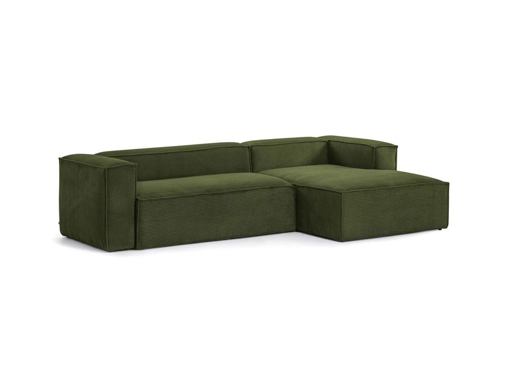 Hoekzetel BLOK - Groen corduroy KAV S752LN19
