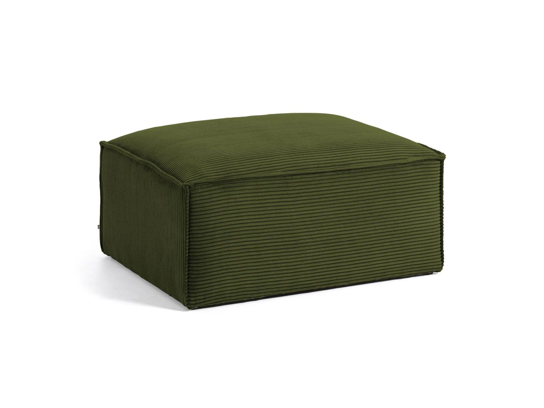 Poef BLOK - Groen corduroy