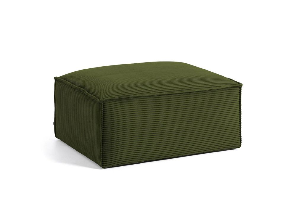 Poef BLOK - Groen corduroy KAV S576LN19
