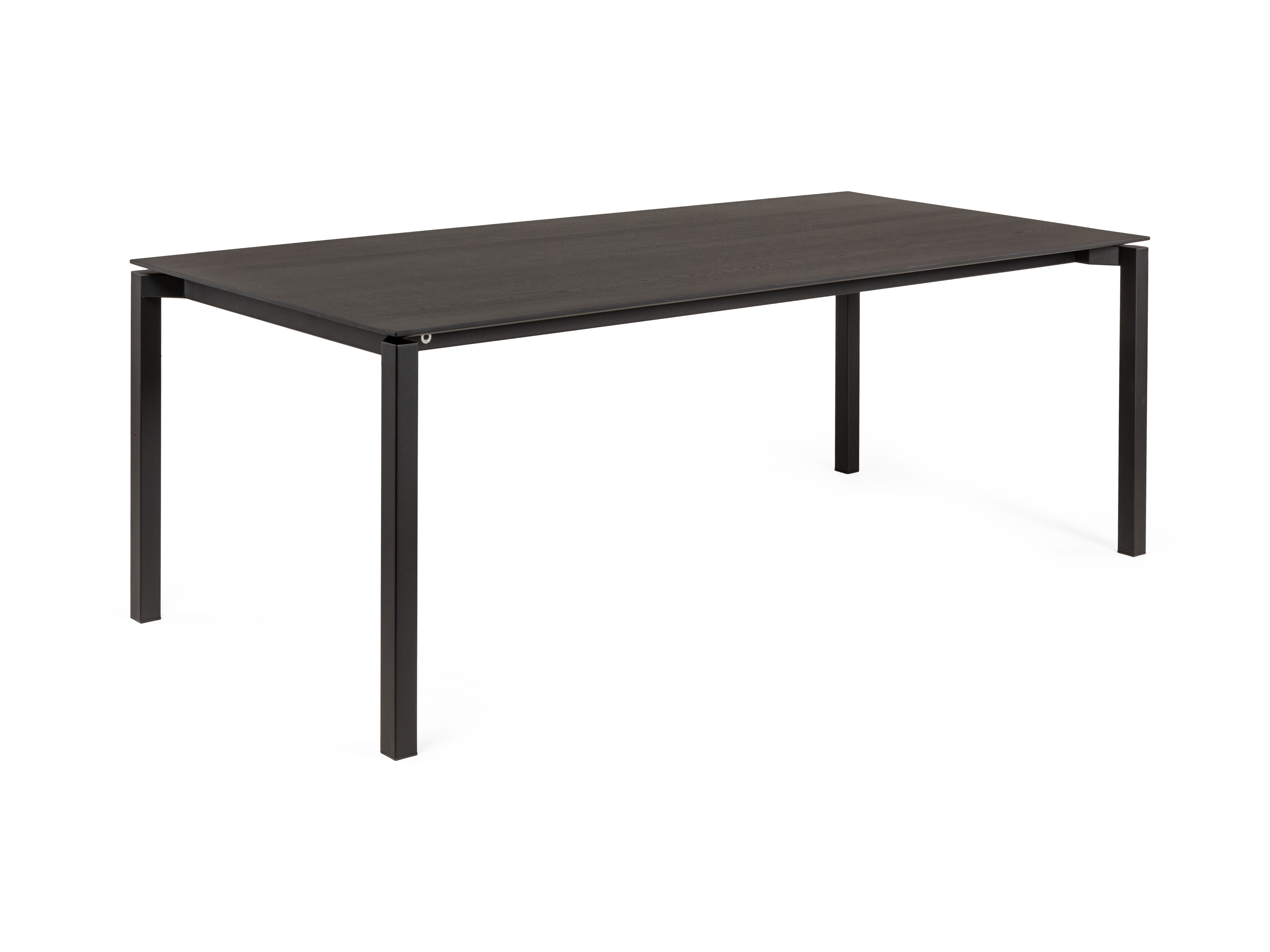 Mobitec Float tafel massief hout zwart zwart b220 x d100 x h76 cm ...
