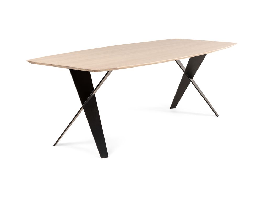 Eetkamertafel VIANO - Eik/wit FBM-37-000035