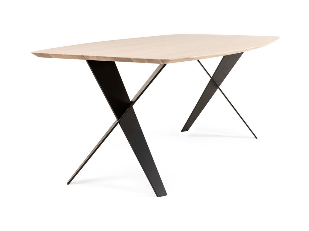 Eetkamertafel VIANO - Eik/wit FBM-37-000035