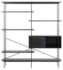 Boekenkast ANGUS - Zwart ACT 000020397