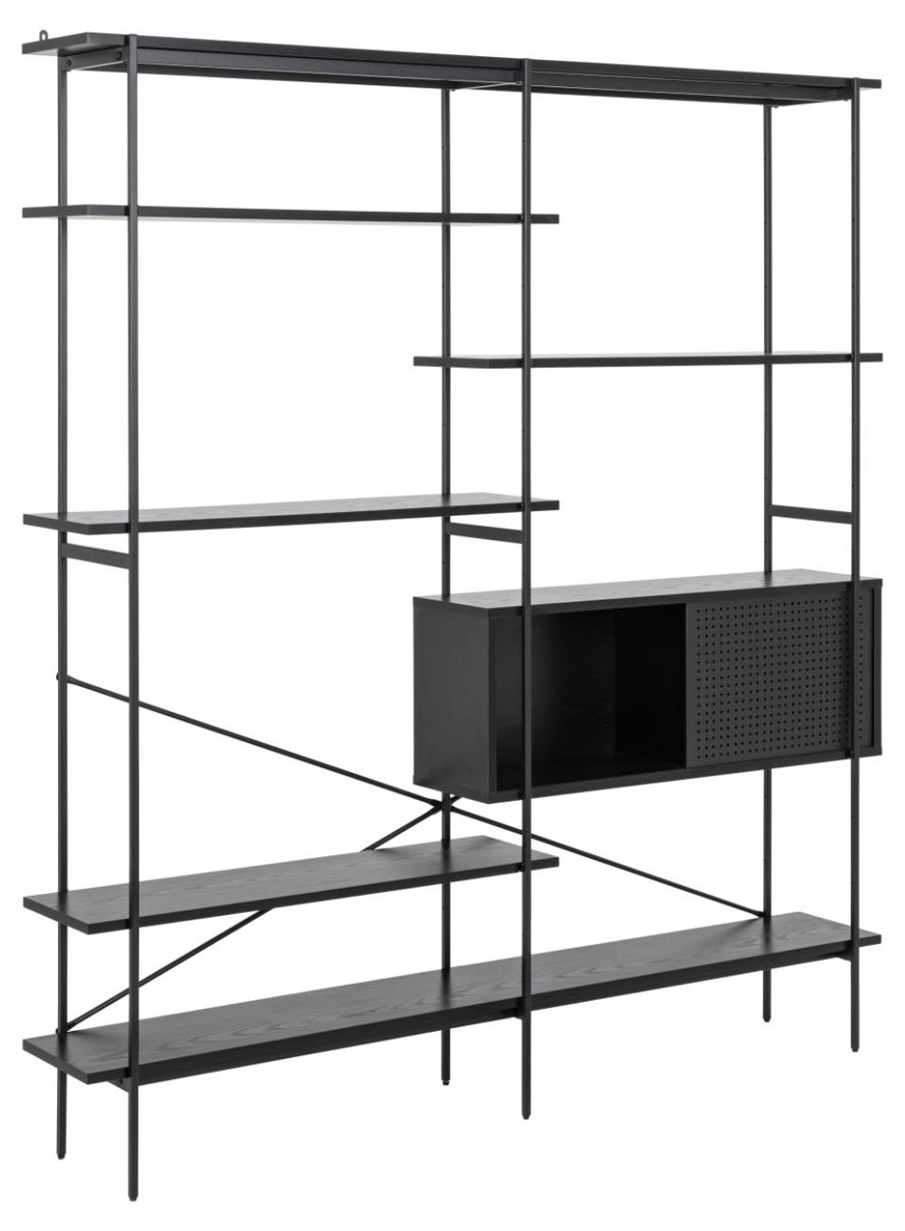 Boekenkast ANGUS - Zwart ACT 000020397
