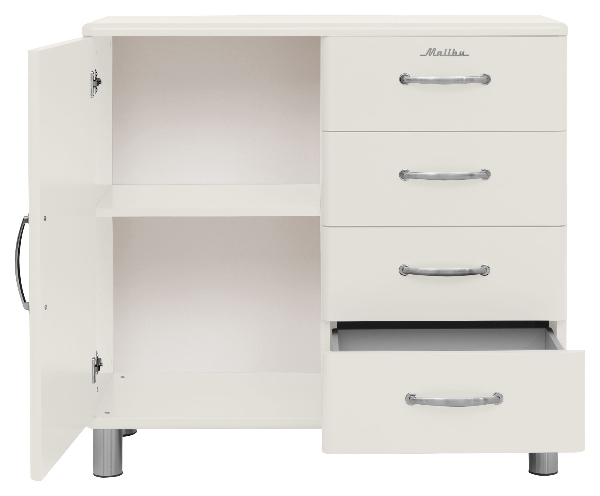 Tenzo Malibu commode wit wit b98 x d41 x h92 cm | DEBA Meubelen