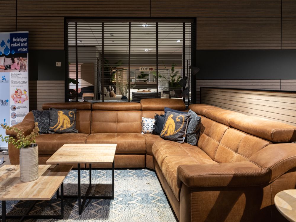 Hoekzetel BALCONY met relax - Sisso cognac HIM BA HKS