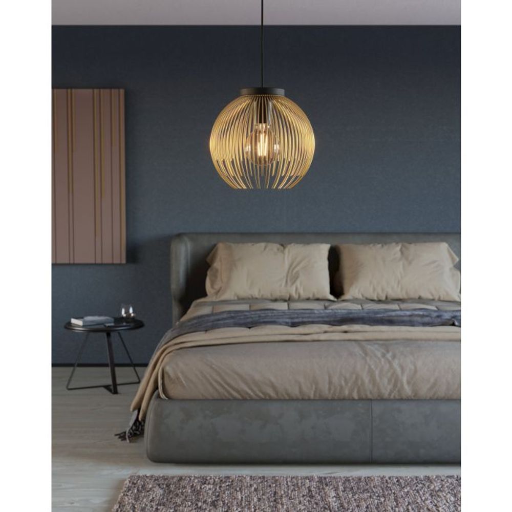 Hanglamp VENEZUELA - Zwart/Goud EGL 900166