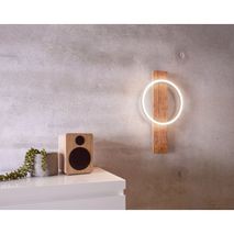 Wandlamp BOYAL - Zwart/Bruin EGL 99353