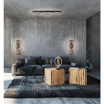 Wandlamp BOYAL - Zwart/Bruin EGL 99353