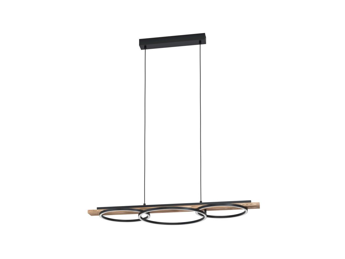 Hanglamp BOYAL - Zwart/Bruin