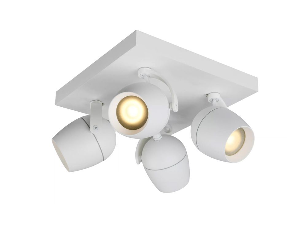Plafondspot 4X PRESTON - Wit LCD099371431