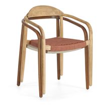 Stoel NINA - Acaciahout / Ecru KAV CC0555J86