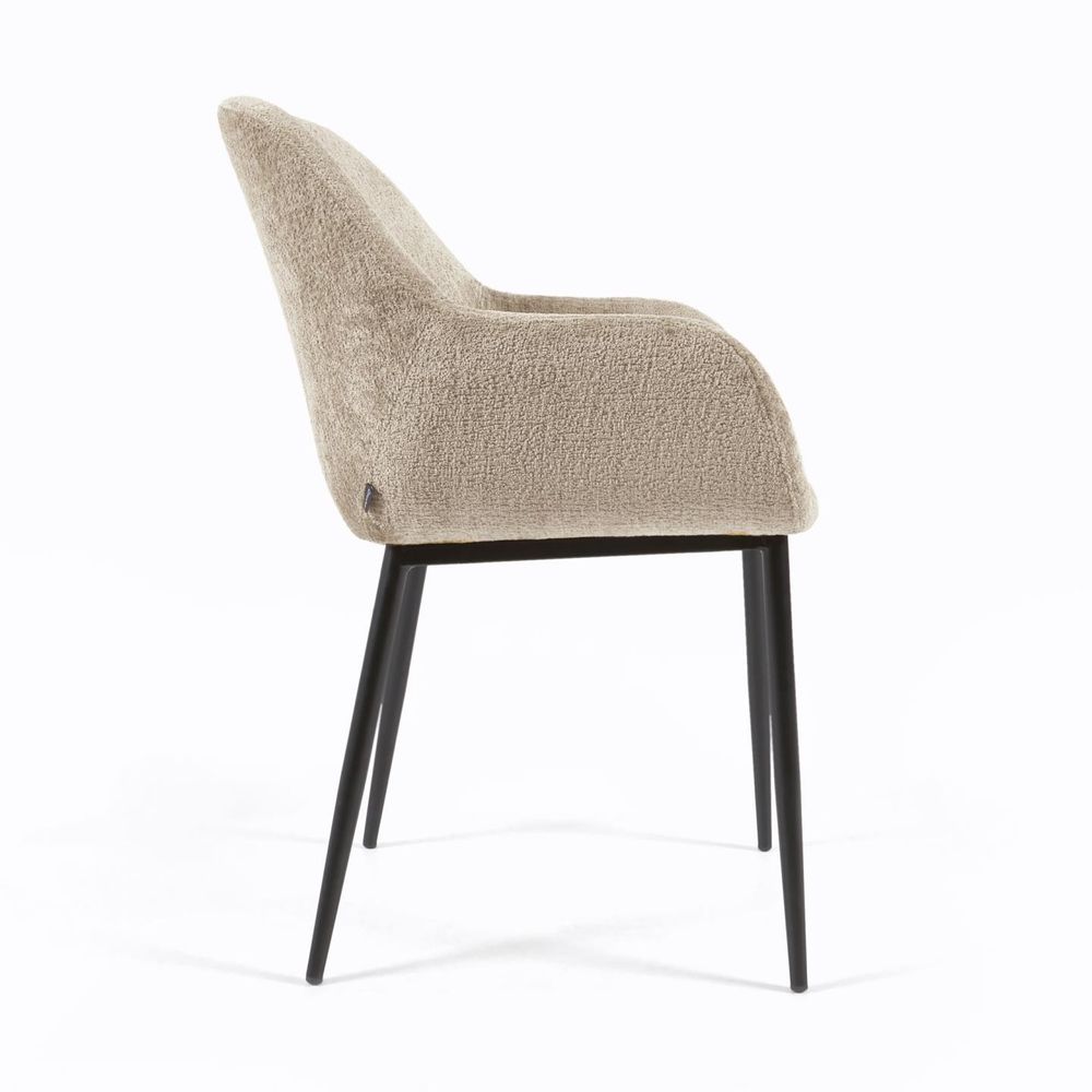 Armstoel KONNA - Beige chenille KAV CC0934BG12