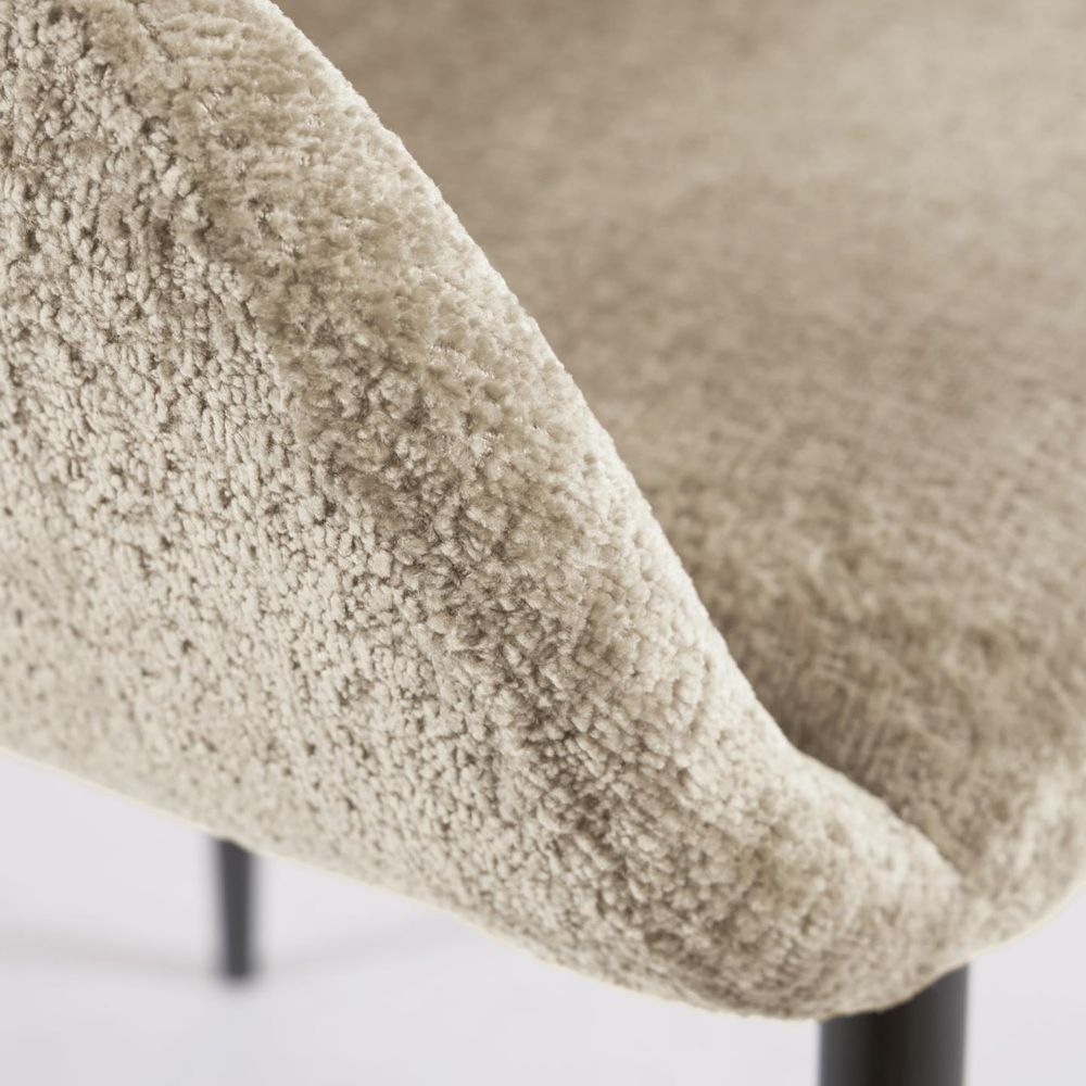 Armstoel KONNA - Beige chenille KAV CC0934BG12